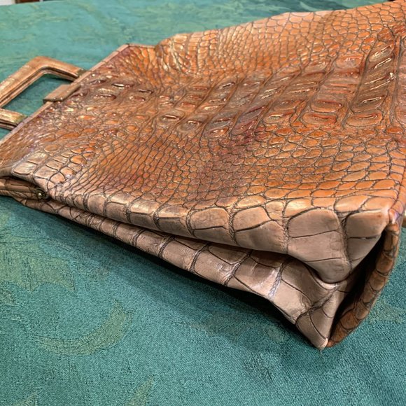 🌺ELLEN TRACY Croc Embossed Handbag (NEVER USED) - Picture 13 of 16